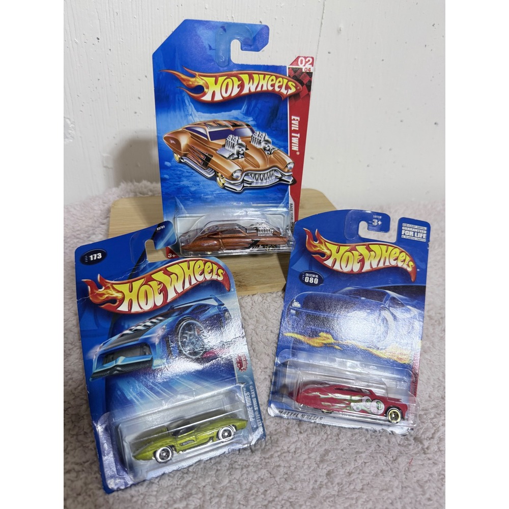 Hot Wheels Lot 3 Evil Twin Purple Passion Corvette Sting Ray Diecast Cars 1:64